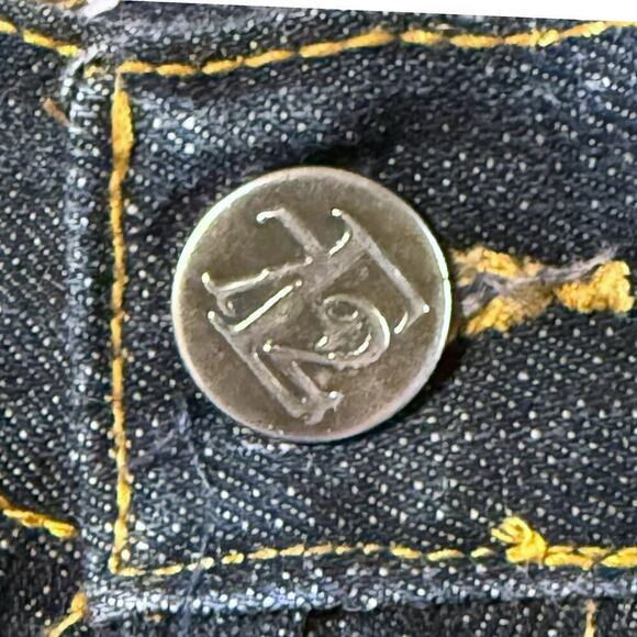 VTG Evolution in Design Jeans Mens Straight Leg Dark Wash Y2K Classic Size 38/34 - Picture 3 of 7